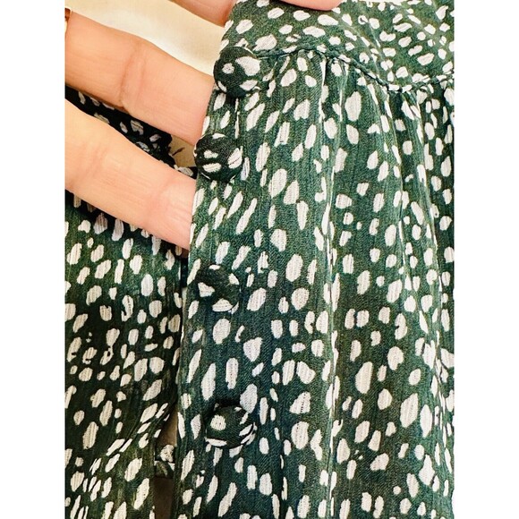 JOIE Size XXL Arctic Animal Spot Sheer Lined Dress Boho Peasant Cottagecore - Picture 4 of 14